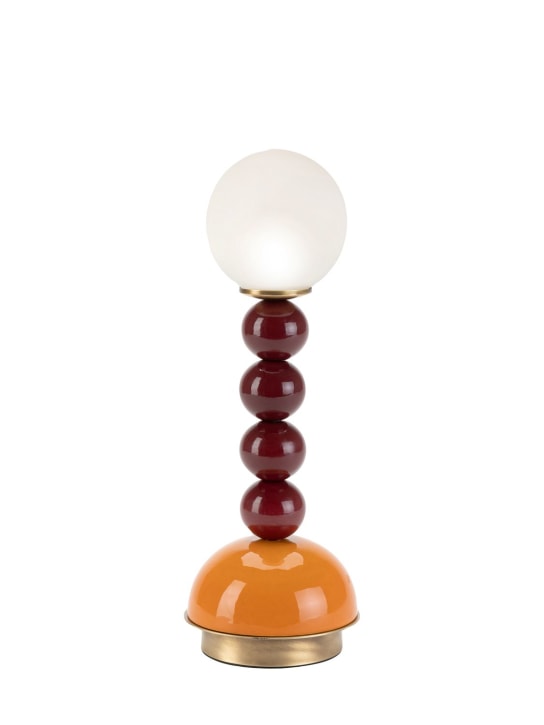 Marioni: Petite lampe de table Pins - Orange/Red/Gold - ecraft_0 | Luisa Via Roma