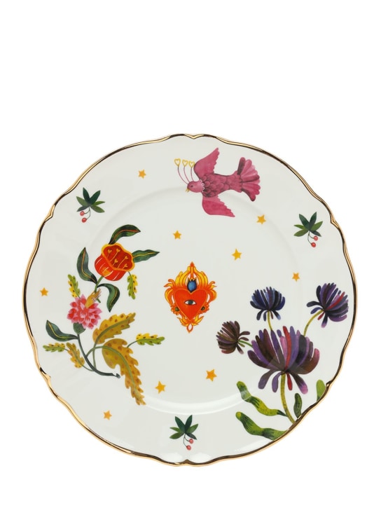 Bitossi Home: Floral decal round platter - ecraft_0 | Luisa Via Roma