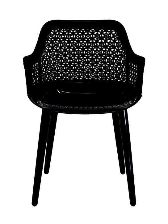 Magis: Cyborg elegant black polished chair - Black - ecraft_0 | Luisa Via Roma