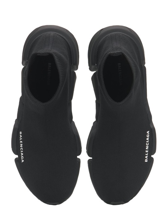 Balenciaga: Speed 2.0针织运动鞋 - 黑色 - men_4 | Luisa Via Roma