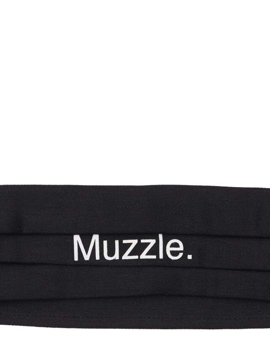 Famt - Fuck Art Make Tees: “MUZZLE”印花棉质口罩 - 黑色 - men_1 | Luisa Via Roma