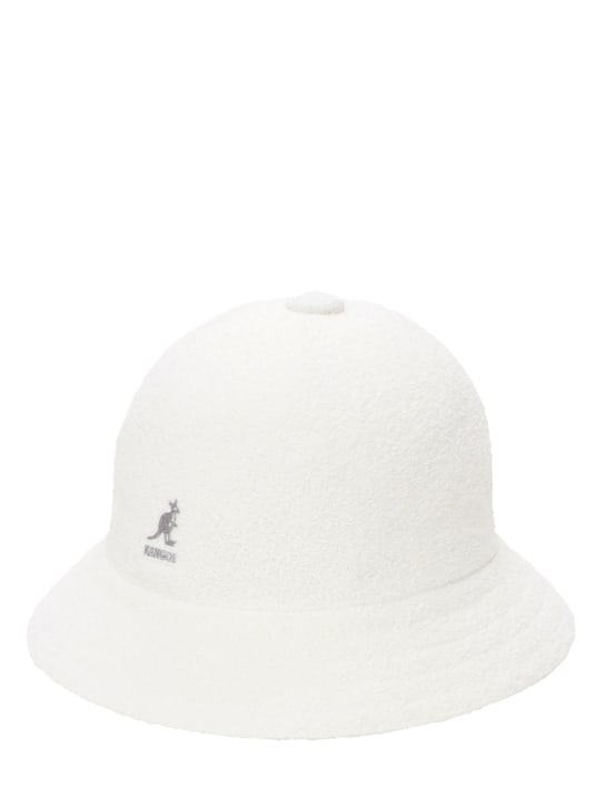 Kangol: Bermuda casual bucket hat - White - men_1 | Luisa Via Roma