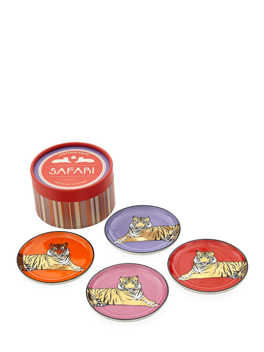 Jonathan Adler: Set of 4 Safari coasters - Multicolor - ecraft_1 | Luisa Via Roma
