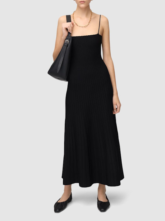 Valextra: Medium soft grained leather tote bag - Black - women_1 | Luisa Via Roma