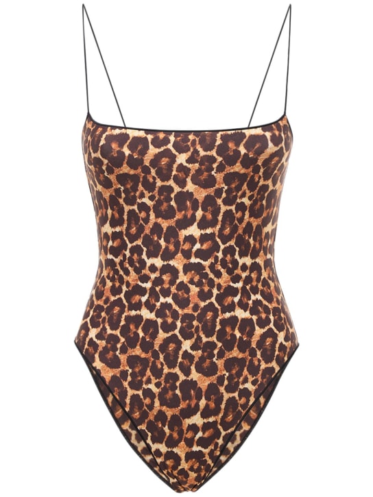Tropic Of C: The C recycled tech one piece swimsuit - Leopard - women_0 | Luisa Via Roma