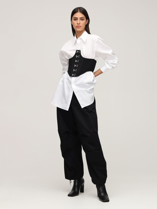 Dion Lee: Stretch cotton corset top - women_1 | Luisa Via Roma