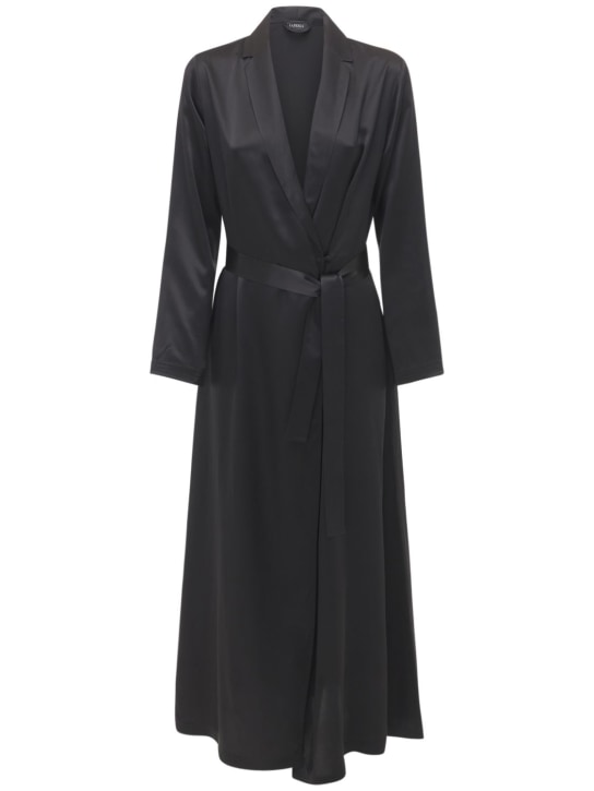 La Perla: Long silk robe - women_0 | Luisa Via Roma