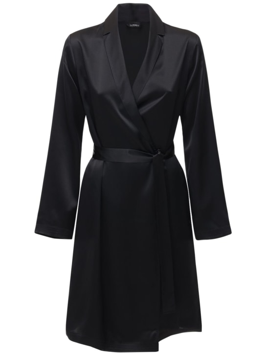 La Perla: Silk short robe - women_0 | Luisa Via Roma