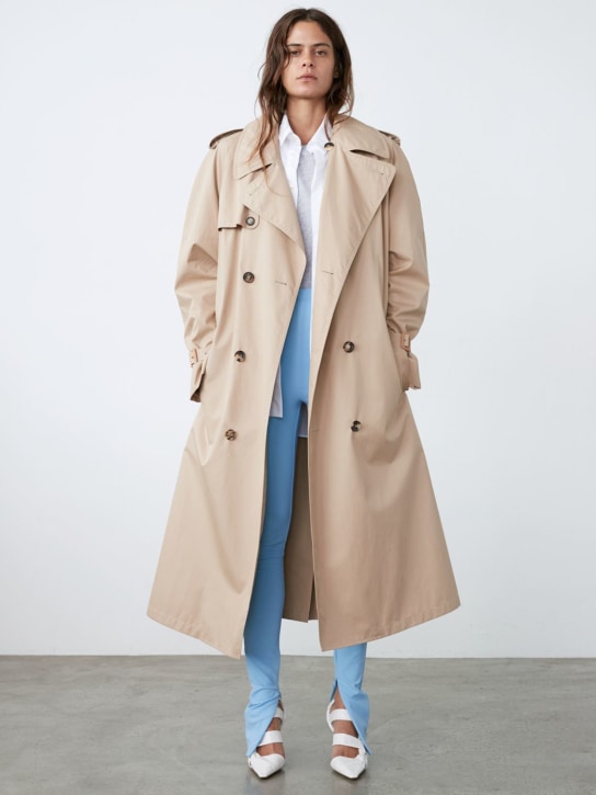 Wardrobe.nyc: Trench-coat en drill de coton - Beige - women_1 | Luisa Via Roma
