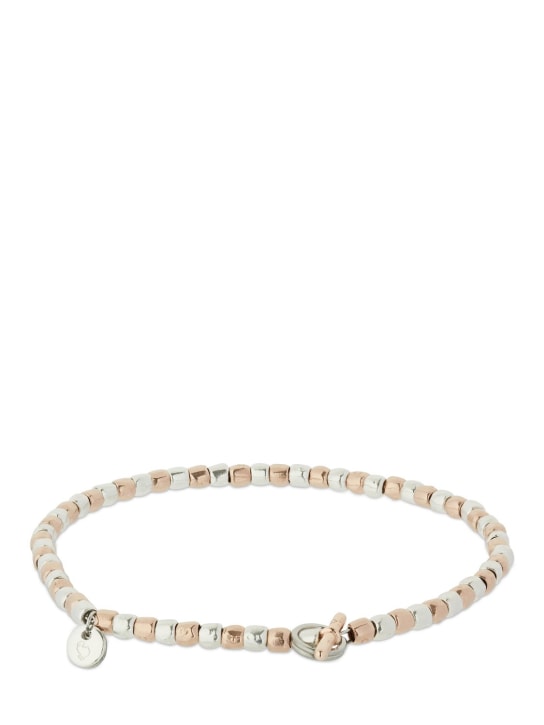 DoDo: Mini Granelli two-tone bracelet - Silver/Gold - women_0 | Luisa Via Roma