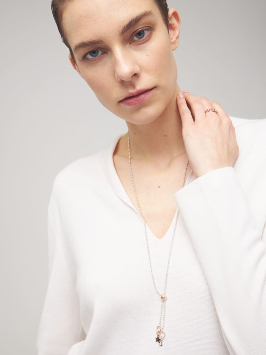DoDo: Lange Halskette „Bollicine“ - Gold/Silber - women_1 | Luisa Via Roma