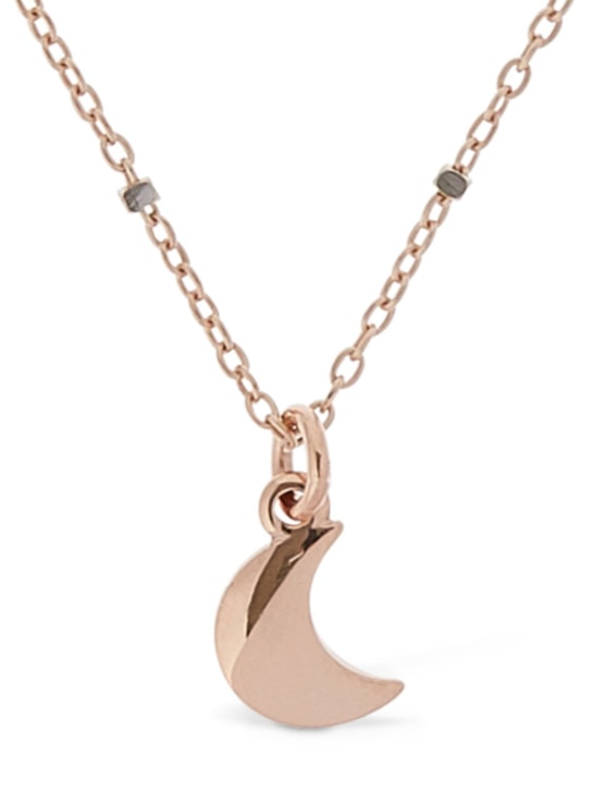 DoDo: 9kt Rose gold Mini Moon collar necklace - Rose Gold - women_0 | Luisa Via Roma
