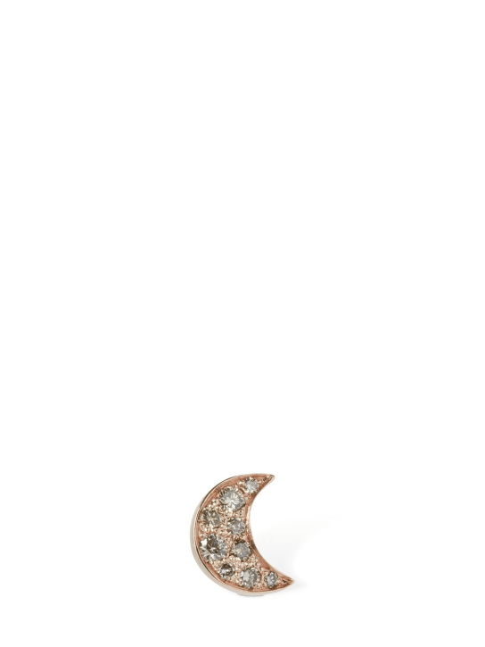 DoDo: 9kt金钻石装饰Luna单耳钉 - 水晶色/金色 - women_0 | Luisa Via Roma