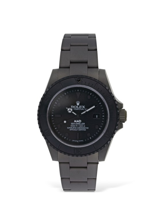 Mad Paris: 40mm Rolex Sea Dweller 4000 watch - Grey/Black - men_0 | Luisa Via Roma