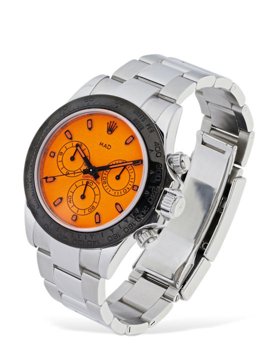Mad Paris: MONTRE "ROLEX DAYTONA" 40 MM - Argent/Orange - men_1 | Luisa Via Roma