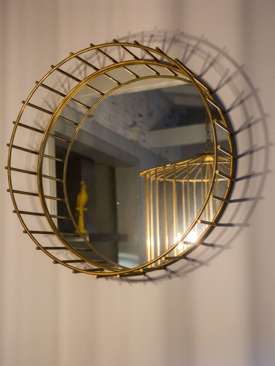 Il Bronzetto: Specchio piccolo Cage 07 - Oro - ecraft_1 | Luisa Via Roma