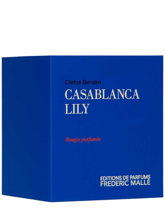 Frederic Malle: 220gr Casablanca Lily candle - Transparent - beauty-men_1 | Luisa Via Roma