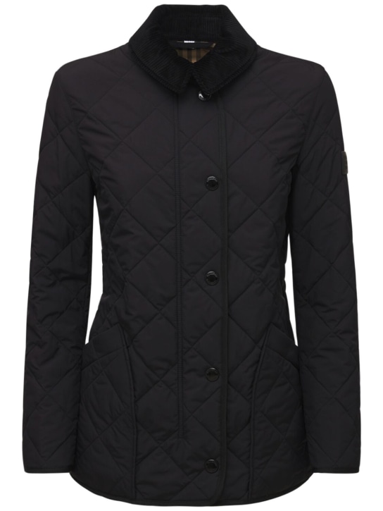 Burberry: Cotswold quilted nylon jacket - Black - women_0 | Luisa Via Roma