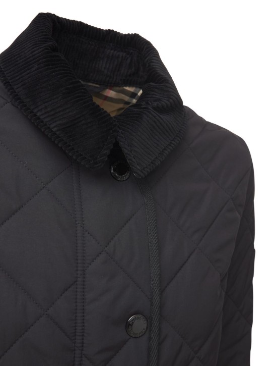 Burberry: Cotswold quilted nylon jacket - Black - women_1 | Luisa Via Roma