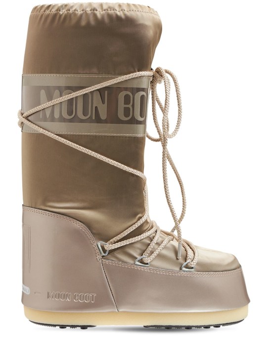 Moon Boot: Tall Icon Glance metallic moon boots - women_0 | Luisa Via Roma