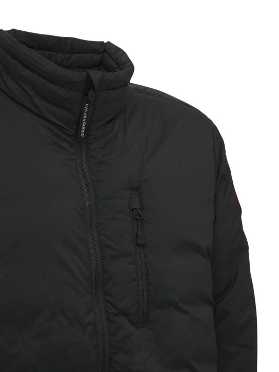 Canada Goose: Lodge nylon down jacket - Black - men_1 | Luisa Via Roma