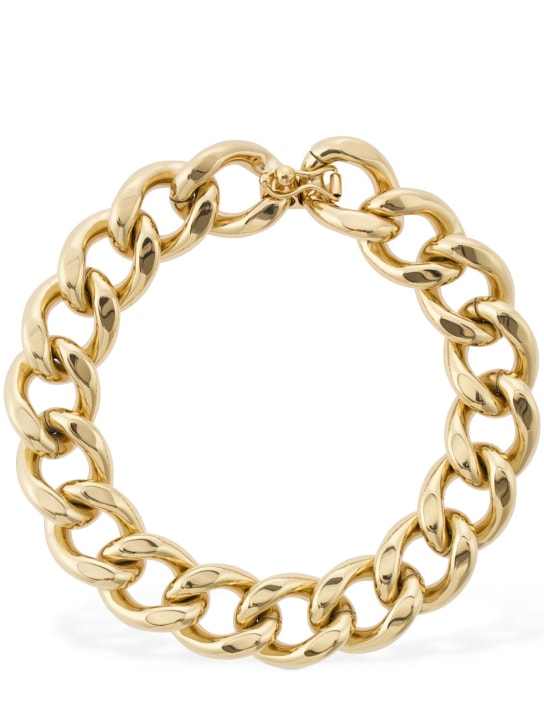 Isabel Marant: Links chunky chain collar necklace - Altın Rengi - women_0 | Luisa Via Roma