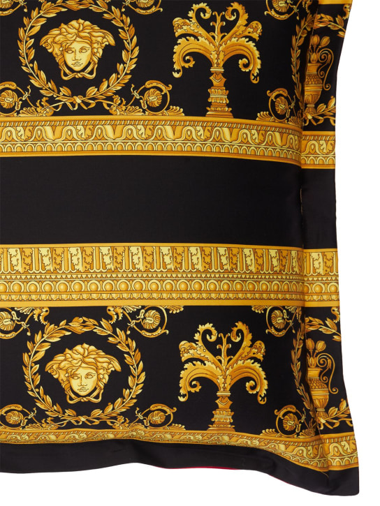 Versace: Barocco & Robe yastık - Siyah/Kırmızı - ecraft_1 | Luisa Via Roma