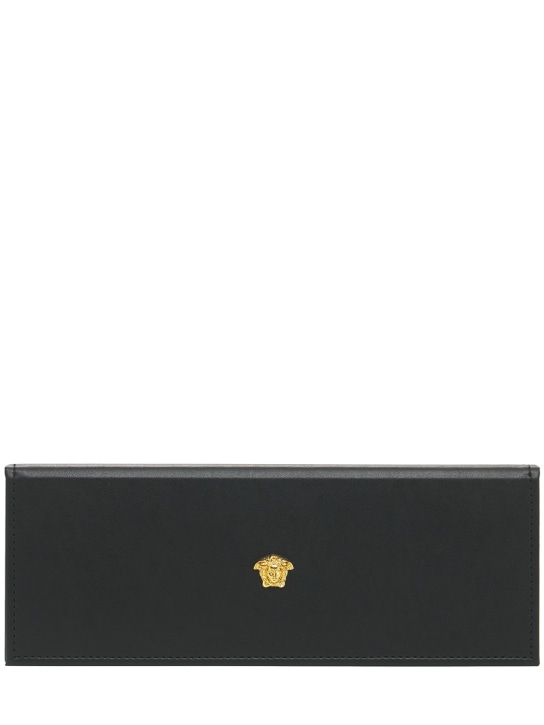 Versace: Barocco pen box - Black - ecraft_0 | Luisa Via Roma