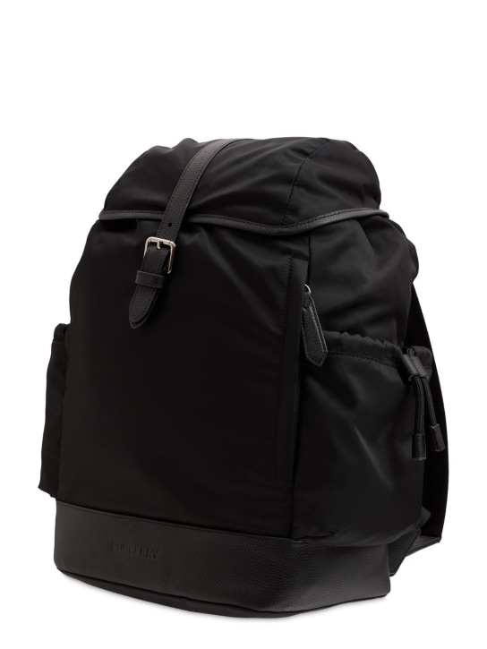 Burberry: Nylon backpack w/ changing pad - Black - kids-girls_1 | Luisa Via Roma
