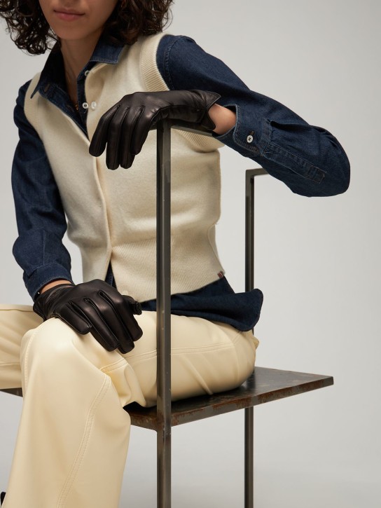 Mario Portolano: Leather gloves - women_1 | Luisa Via Roma