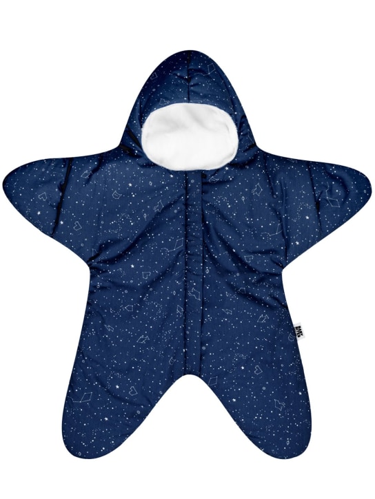 BABY BITES: Star cotton newborn sleeping bag - Navy - kids-boys_0 | Luisa Via Roma