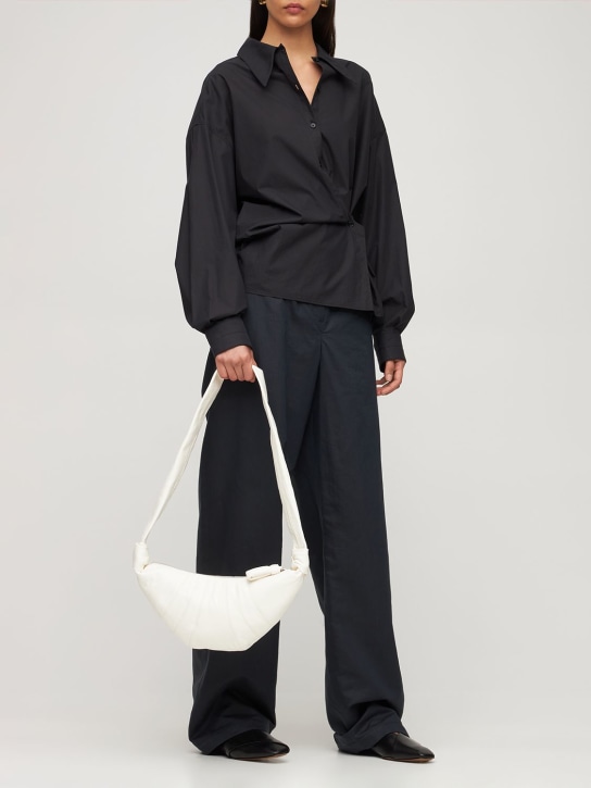 Lemaire: Petit sac porté épaule en nappa souple Croissant - women_1 | Luisa Via Roma