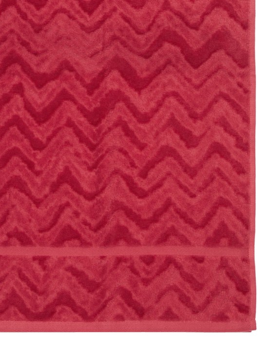 Missoni Home: Set of 2 Rex cotton towels - Red - ecraft_1 | Luisa Via Roma