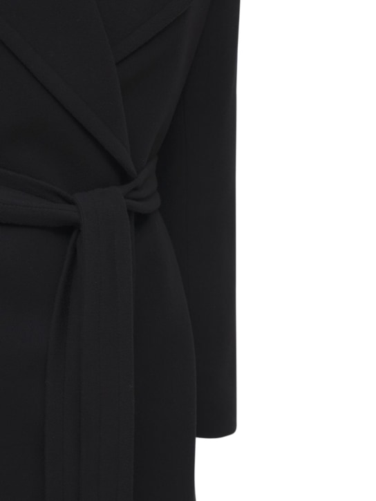 Tagliatore 0205: Molly wool & cashmere robe coat - Siyah - women_1 | Luisa Via Roma