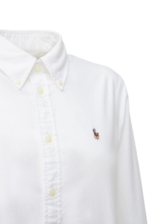 Polo Ralph Lauren: Kendal cotton poplin shirt - White - women_1 | Luisa Via Roma