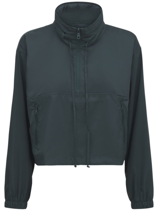 Girlfriend Collective: Hummingbird half-zip windbreaker top - women_0 | Luisa Via Roma