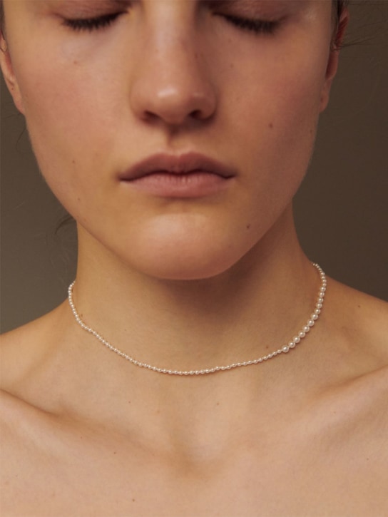 SOPHIE BILLE BRAHE: Collier fin en perles et or 14 K Peggy - women_1 | Luisa Via Roma