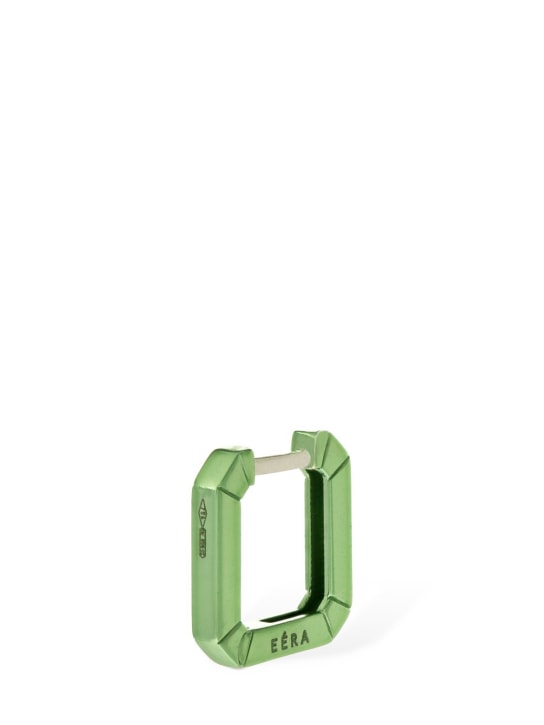 EÉRA: Mini Eéra 18kt gold square mono earring - Yeşil - women_0 | Luisa Via Roma