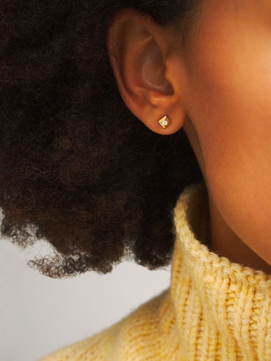 EÉRA: Small 18kt gold stud mono earring - Altın Rengi - women_1 | Luisa Via Roma