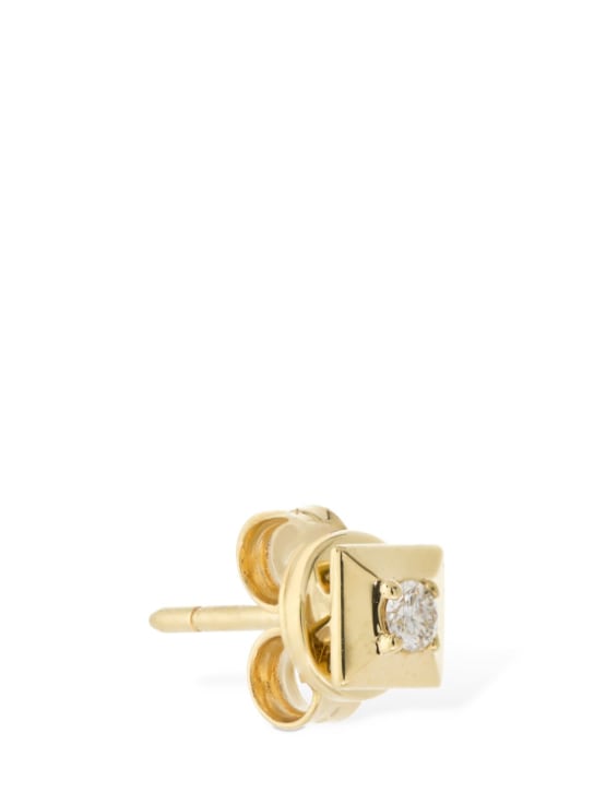 EÉRA: Mini 18kt gold stud mono earring - Gold - women_1 | Luisa Via Roma