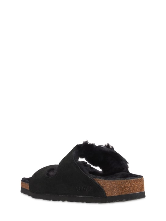 BIRKENSTOCK: Arizona shearling & suede sandals - women_4 | Luisa Via Roma