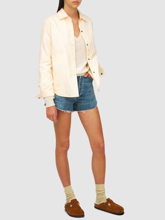 BIRKENSTOCK: Boston shearling & suede loafers - women_1 | Luisa Via Roma
