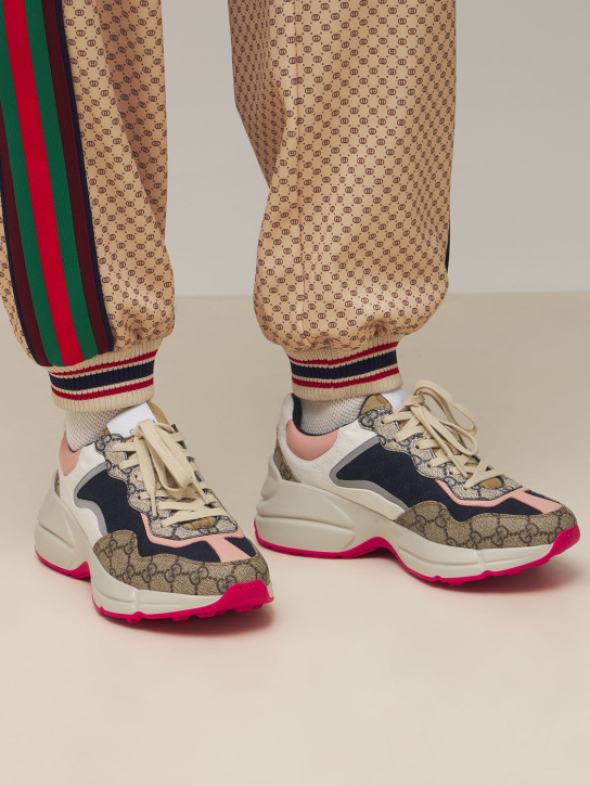 Gucci: Sneakers GG Rhyton 50 mm - Multicolore - women_1 | Luisa Via Roma