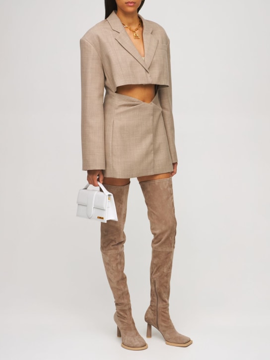 Jacquemus: Borsa Le Grand Bambino in pelle - women_1 | Luisa Via Roma