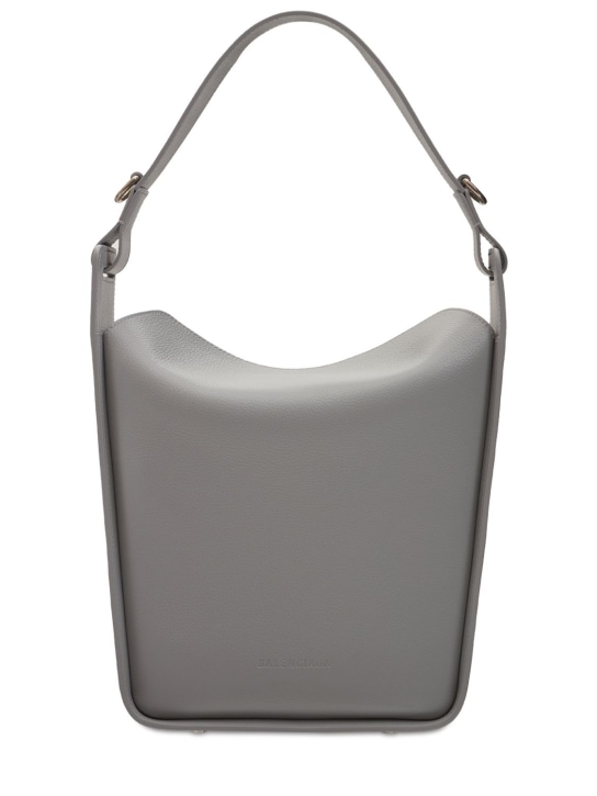 Balenciaga: Small Tool 2.0 leather tote bag - Grey - women_0 | Luisa Via Roma