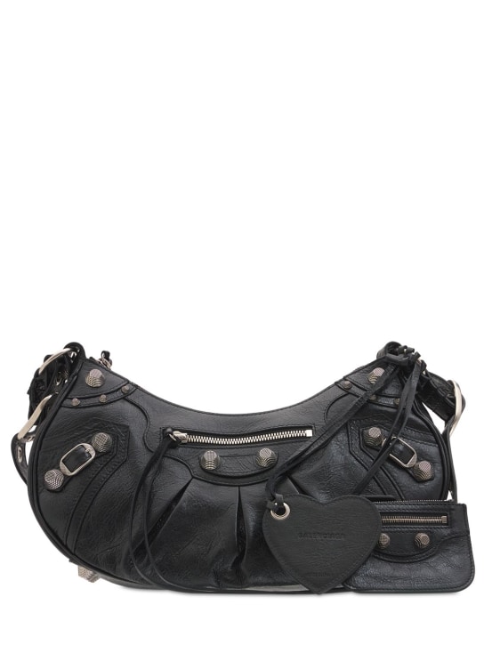 Balenciaga: Small Le Cagole shoulder bag - Black - women_0 | Luisa Via Roma