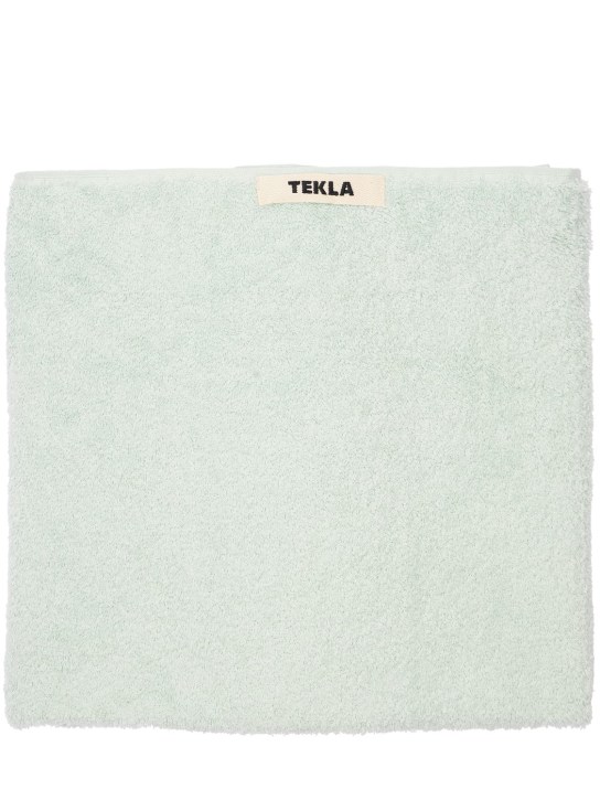 Tekla: Lot de 3 serviettes de bain en coton biologique - Vert Menthe - ecraft_1 | Luisa Via Roma