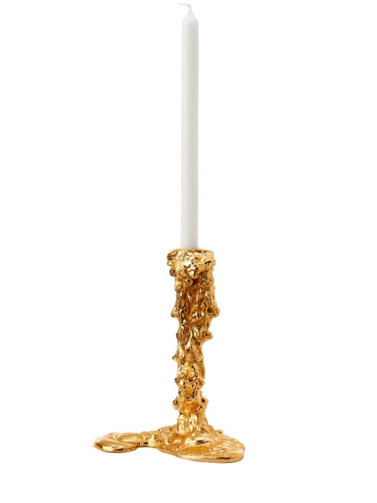 Polspotten: Porta candela grande Drip - Oro - ecraft_0 | Luisa Via Roma