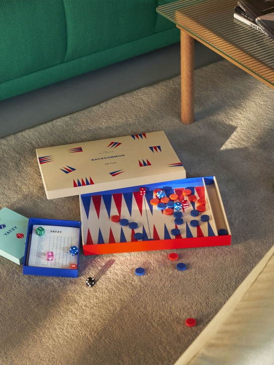 HAY: Jeu de backgammon Hay Play - Blanc - ecraft_1 | Luisa Via Roma
