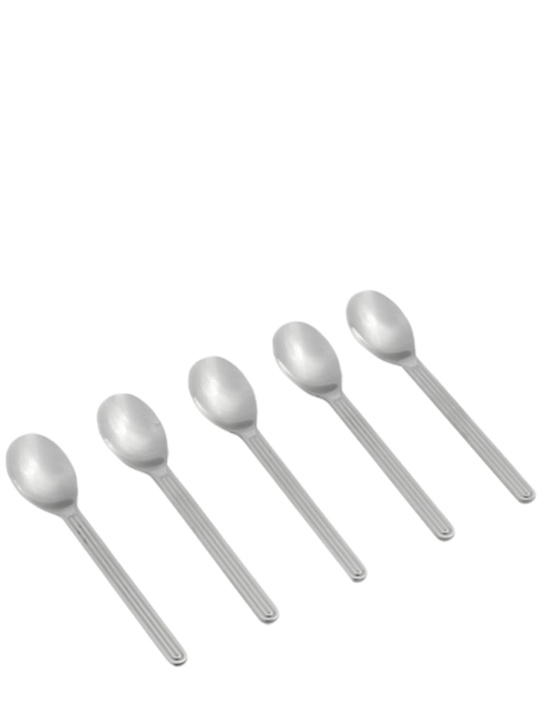 HAY: Set of 5 Sunday spoons - Silver - ecraft_0 | Luisa Via Roma
